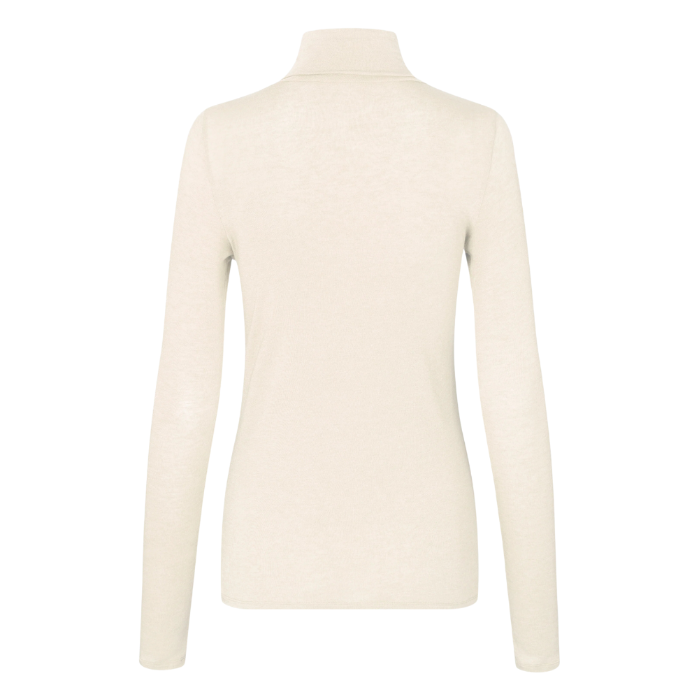 Matima T-Neck langærmet t-shirt - Off white